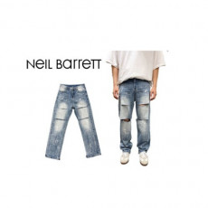 neil barrett 닐바렛 칼커팅 일자 통와이드청바지