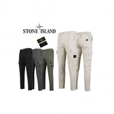 stone islan* 스톤아일랜* 사각패치 와펜 베이직 카고바지