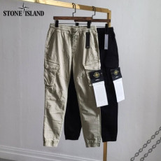 stone islan* 스톤아일랜* 사선포켓 절개 조거 팬츠