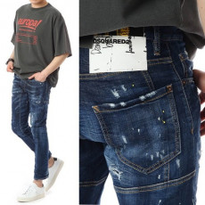 dsquared2 디스퀘이드2 옐로우페인트 화이트패치 바이커진
