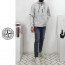 stone islan* 스톤아일랜* 가먼트 아이스 절개 아노락