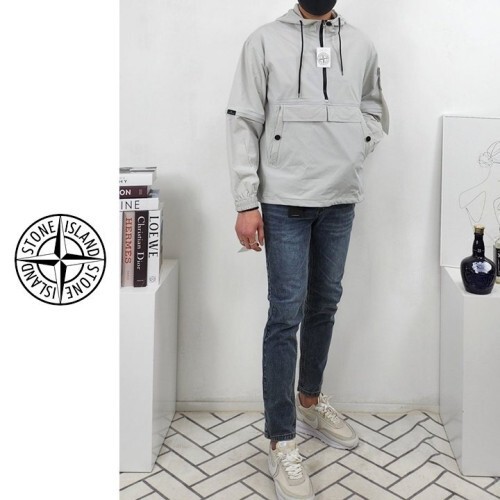stone islan* 스톤아일랜* 가먼트 아이스 절개 아노락