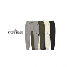 stone islan* 스톤아일랜* 워싱 패치 스판밴딩 조거팬츠