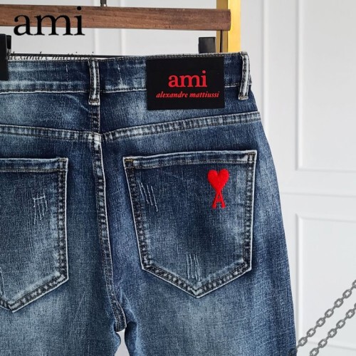 ami 아미 레드하트 빈티지 청바지
