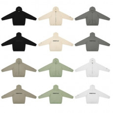 essentials 에센셜 7713 백로고 기모 후드집업