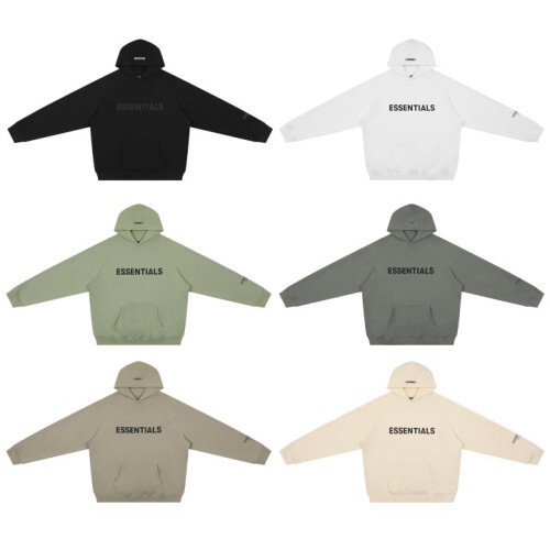 essentials 에센셜 7711 프론트 로고 기모 후드