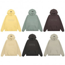 essentials 에센셜 7707 로고 기모 후드