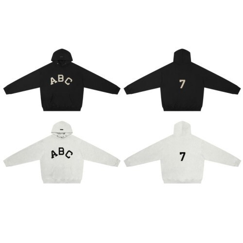 essentials 에센샬7702 abc 기모 후드