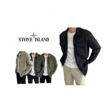 stone islan* 스톤아일랜* 암패치 나일론 셔츠 자켓