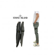 stone islan* 스톤아일랜* f/w 뒤포인트 가먼트 워싱 조거 팬츠