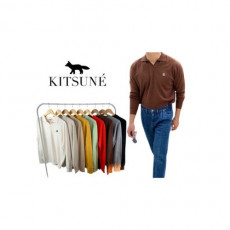 maison kitsun* 메종키츠* 폭스 오픈 캐시미어 카라티