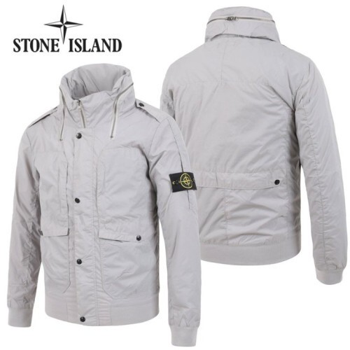 stone islan* 스톤아일랜* 그레이멀티버튼야상