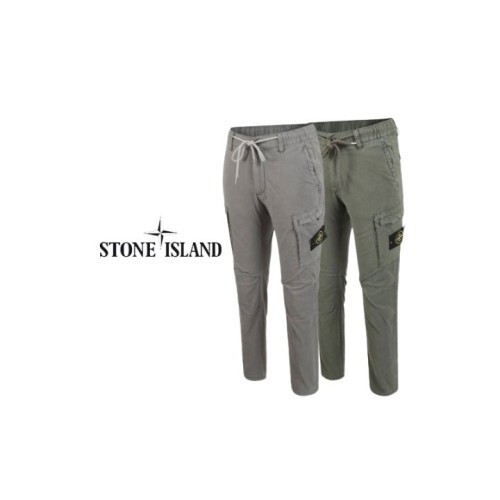stone islan* 스톤아일랜* 슬림 스판 밴딩 카고 바지