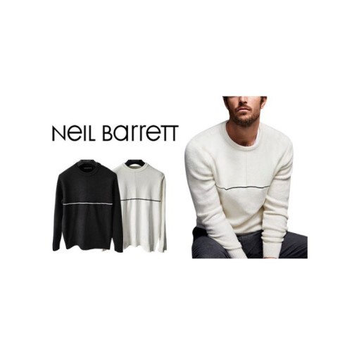 neil barrett 닐바렛 하프 빗살 라운드 니트