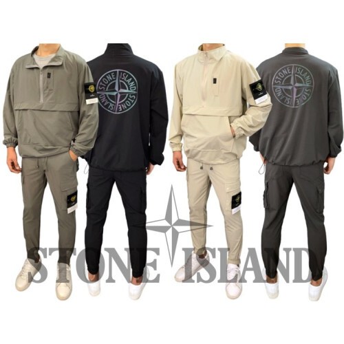 stone islan* 스톤아일랜* 30주년 오로라 리미티드에디션 나일론 워셔블 스판 zip아노락