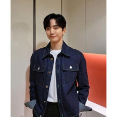 보테*베네* 그린 스티치 데님 트러커자켓
