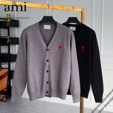 ami 아미 자수하트 울 가디건