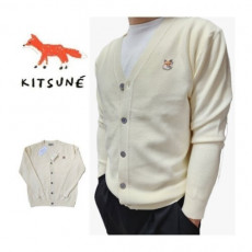maison kitsun* 메종키츠* 엠보 가디건 캐시 터치니트