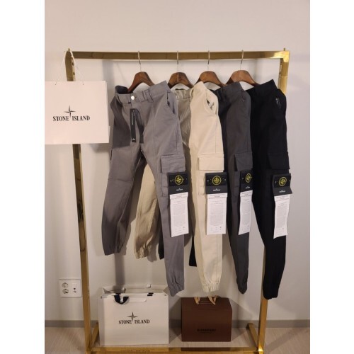 stone islan* 스톤아일랜* 수입원단 밴딩 스티치 조거 팬츠