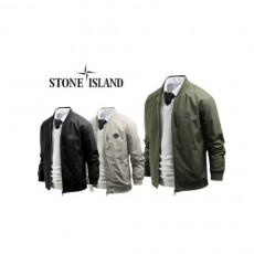 stone islan* 스톤아일랜* 원형 항공 블루종 자켓