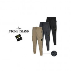 stone islan* 스톤아일랜* 포인트 카고 지퍼조거 팬츠