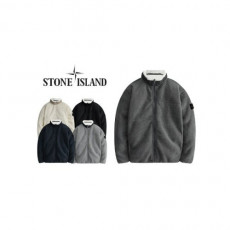 stone islan* 스톤아일랜* 블랙에디션 양털 후리스 집업