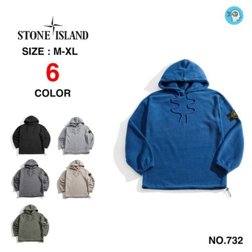 stone islan* 스톤아일랜* 캐주얼 후리스 후드티