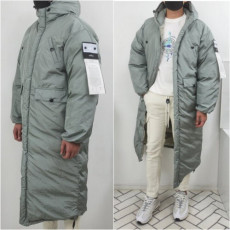 stone islan* 스톤아일랜* 스노우에디션 메탈 롱파카