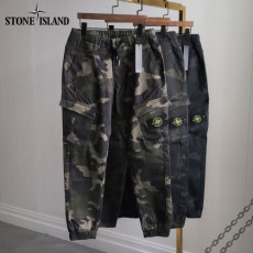 stone islan* 스톤아일랜* 사선포켓 카모 기모 조거 팬츠