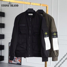 stone islan* 스톤아일랜* 등지퍼 포켓 블루종