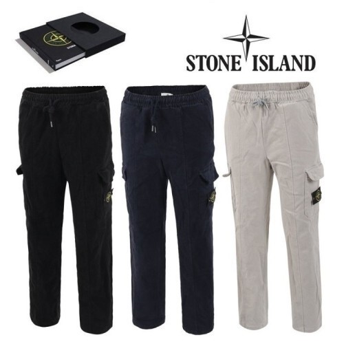 stone islan* 스톤아일랜* 와이드 절개 워싱 기모 카고바지