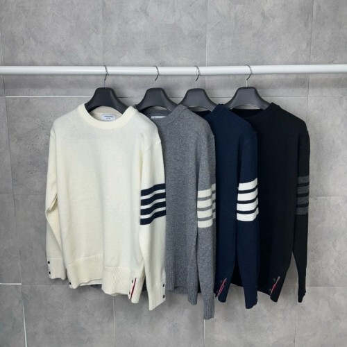  톰브라* 사선완장 울 니트