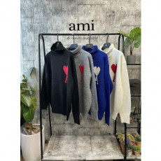ami 아미 하트헤비 폴라 니트