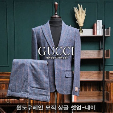  구* 윈도우페인 모직 싱글 셋업