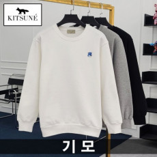 maison kitsun* 메종키츠* 블루폭스 기모 맨투맨