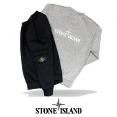 stone islan* 스톤아일랜* 네오 리플렉티브 카고포켓 와팬 맨투맨 세미오버핏