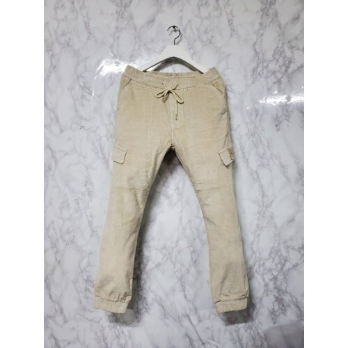 stone islan* 스톤아일랜* 리미티드 코르듀이 사선 pk 조거팬츠