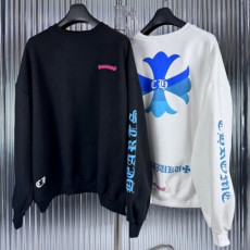  크롬하* 블루 기모 맨투맨