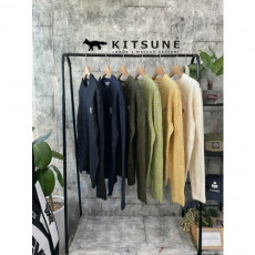 maison kitsun* 메종키츠* 폭스헤드 케이블 니트