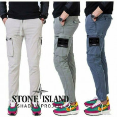 stone islan* 스톤아일랜* 슬림배기핏 밴딩 카고