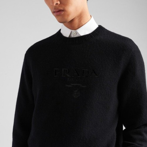  프라* 엠브로이더 크루넥 스웨터