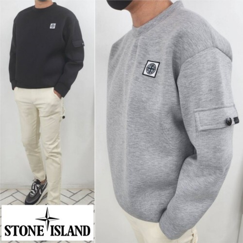 stone islan* 스톤아일랜* 클랩스 언포켓 맨투맨