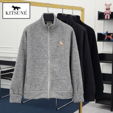 maison kitsun* 메종키츠* 칠랙스폭스 융기모 니트 집업
