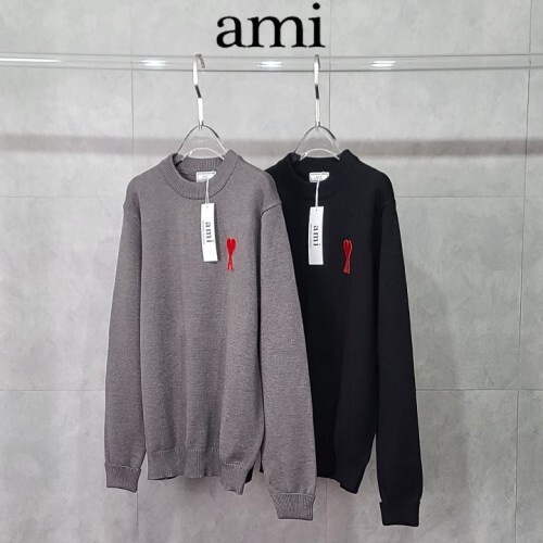 ami 아미 레드하트 캐시미어 울 니트