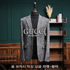  구* 울 보카시 믹싱 싱글 자켓