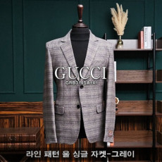  구* 라인 패턴 울 싱글 자켓