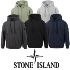 stone islan* 스톤아일랜* 헤비쭈리 오바핏 와펜 후드