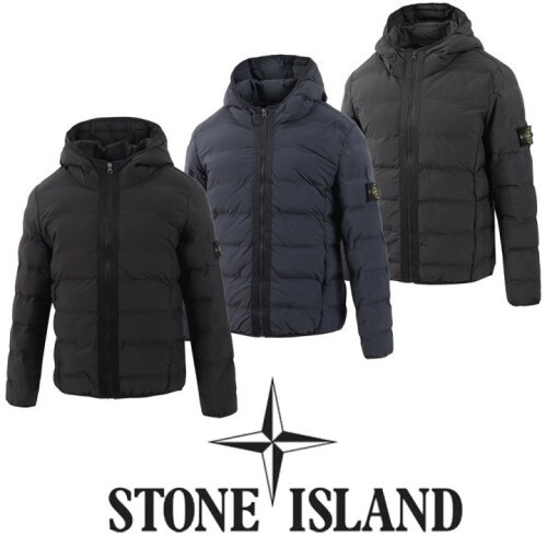 stone islan* 스톤아일랜* pd10 심리스 후드 다운라이크