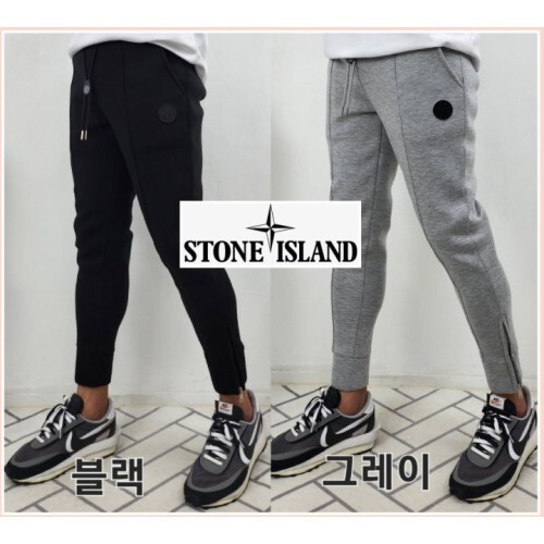 stone islan* 스톤아일랜* 디언트 패치 양지퍼 라인 팬츠