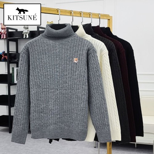 maison kitsun* 메종키츠* 폭스헤드 케이블 폴라 니트